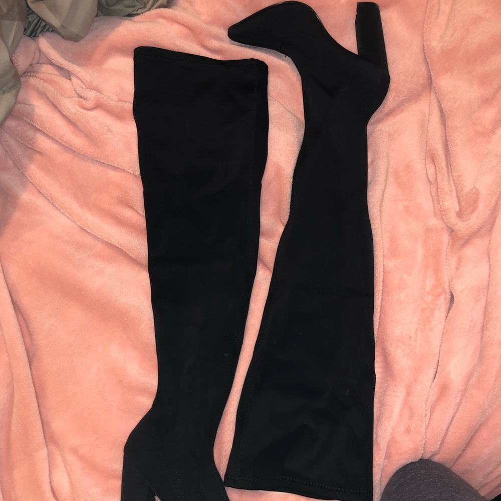 Pointy over the knee boots